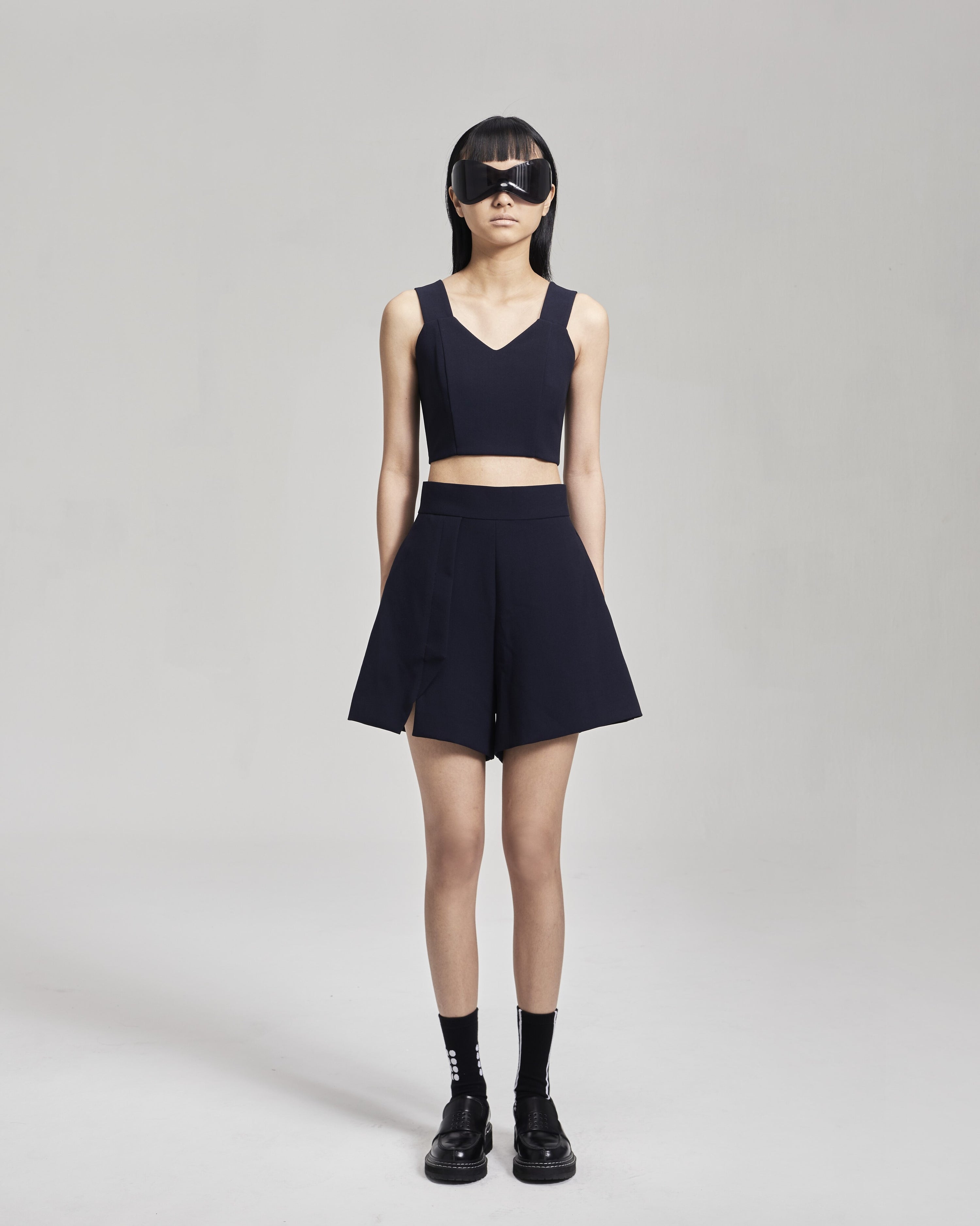 NOIZ NP5 High-Waisted Cut Out Shorts