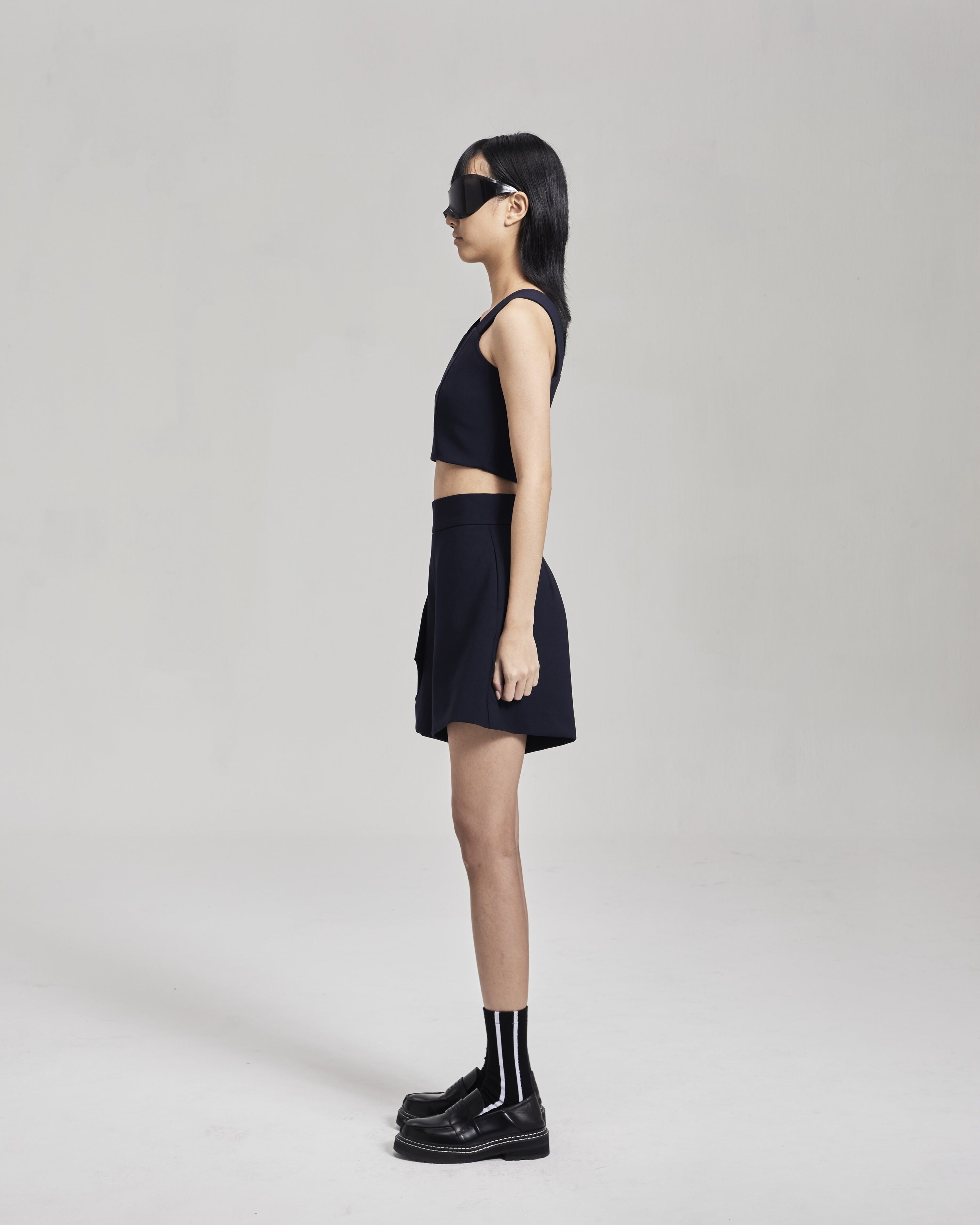 NOIZ NP5 High-Waisted Cut Out Shorts