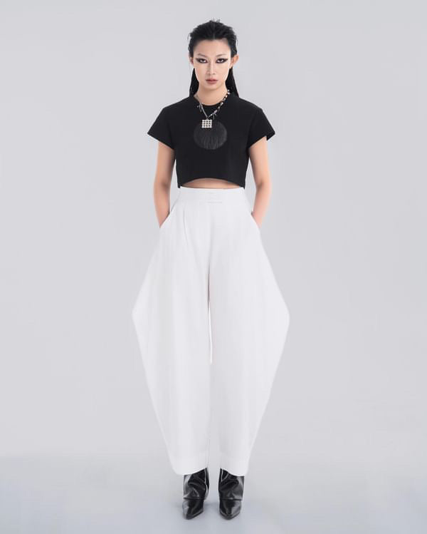 NOIZ N5LP3 Mid-Rise Diamond Pants