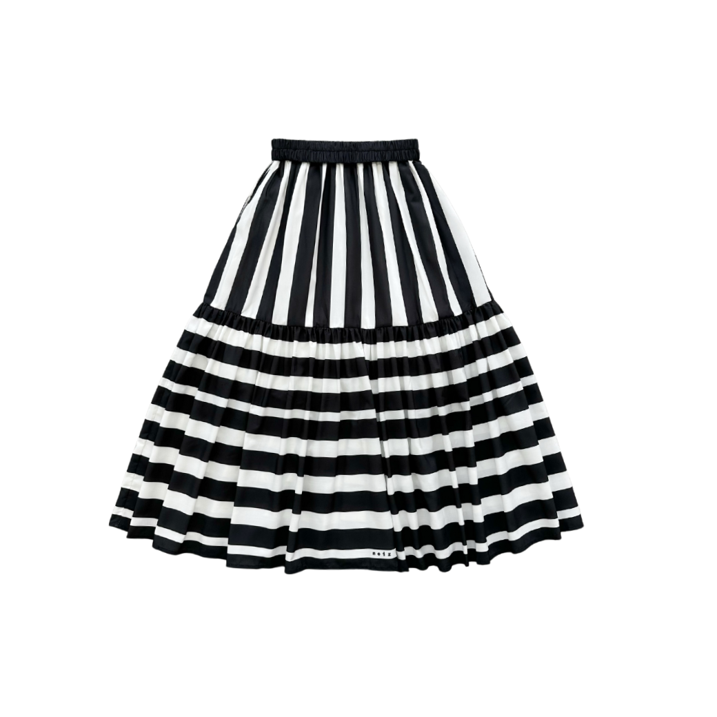 NOIZ N1SK1 Striped Tiered Skirt