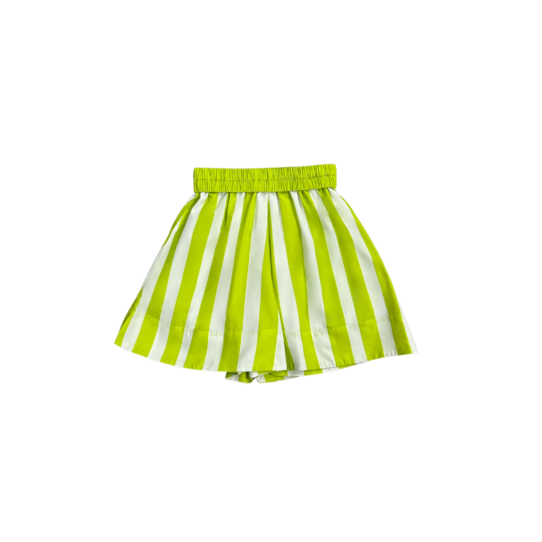 NOIZ N1P5 Striped Elastic Waistband Shorts