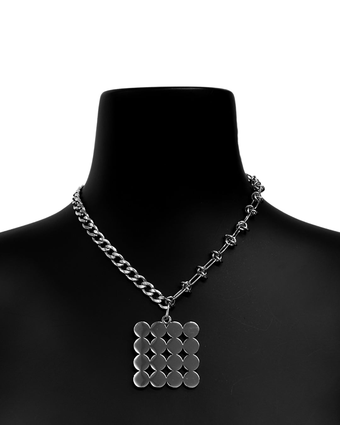 NOIZ N6ACC3 Dual-Chain Logo Necklace