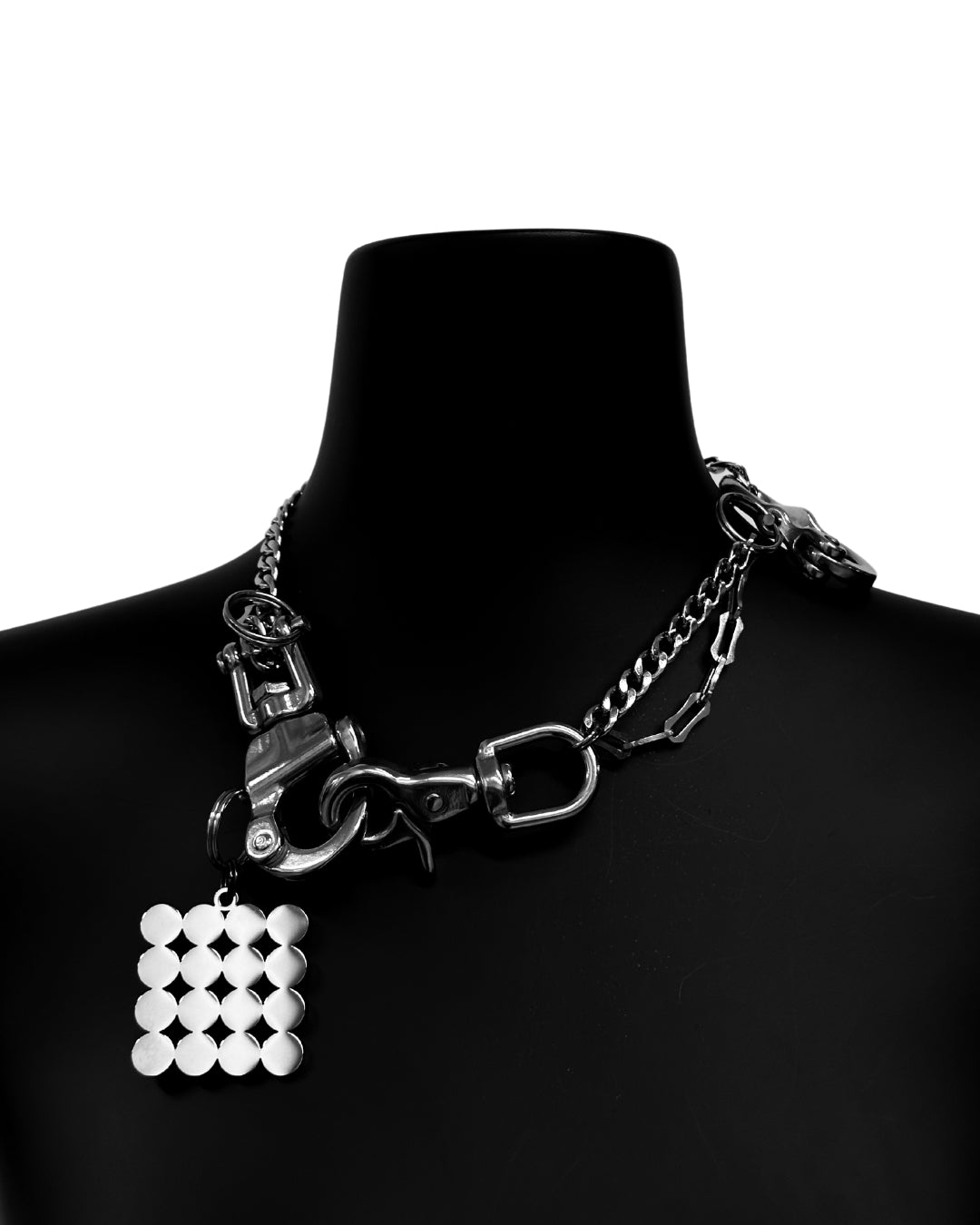 NOIZ N6ACC2 Logo Industrial Luxe Chain Necklace