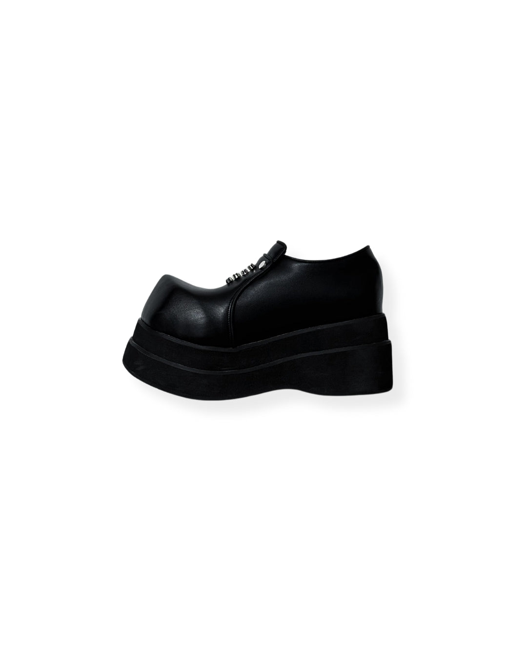 NOIZ N5SH1 Studded Logo Chunky Platform Loafers