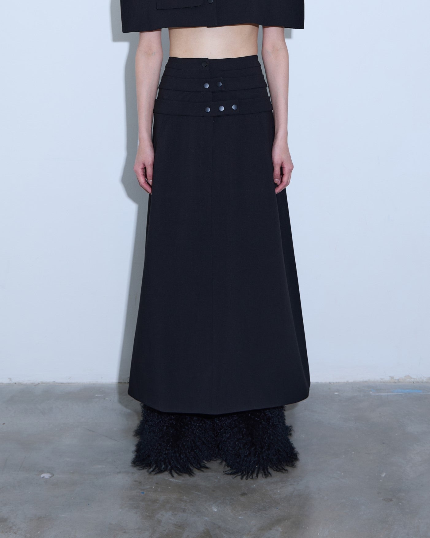 A-JANE Akkordi Triple Waistband Long Skirt