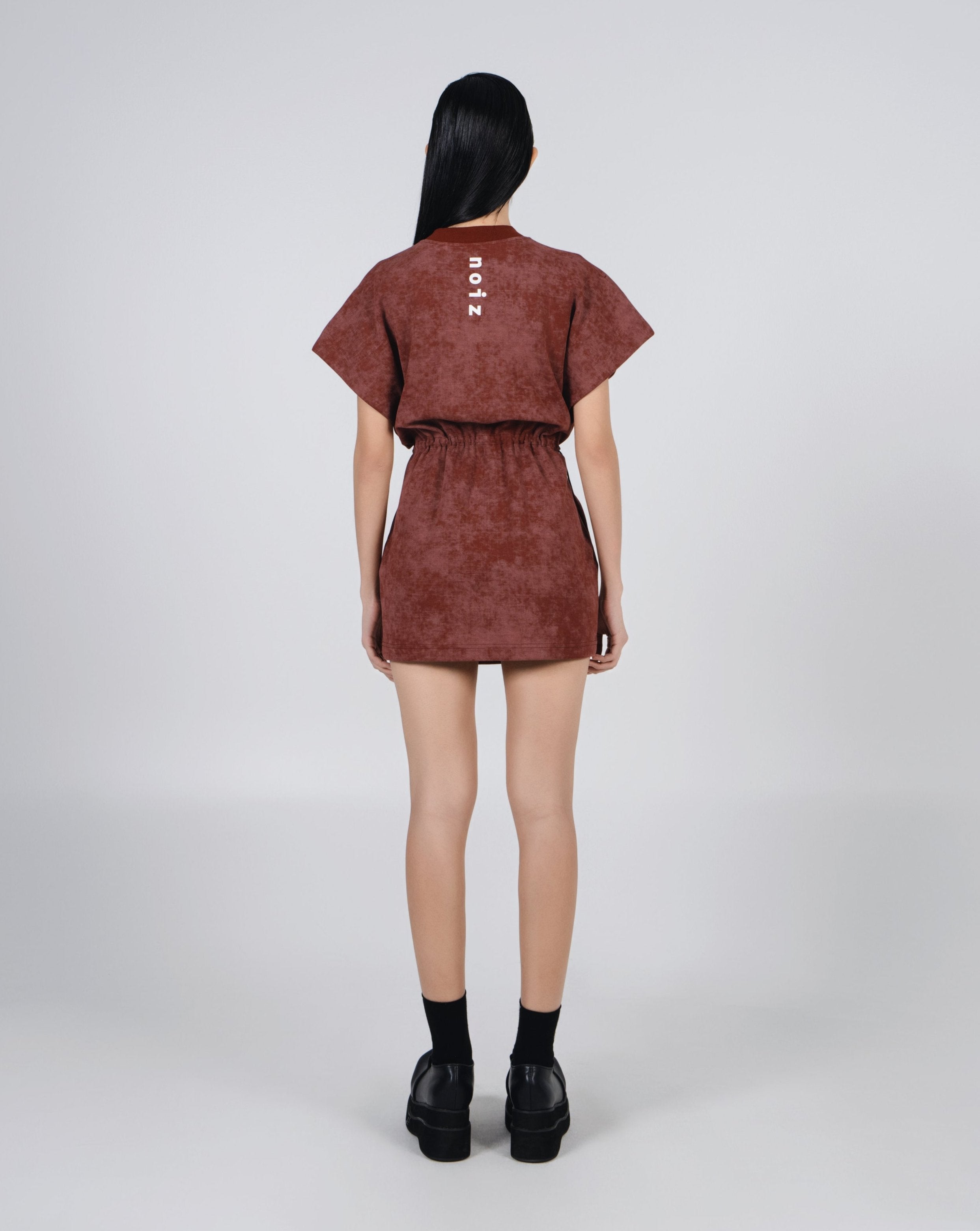 NOIZ N6DR3 Logo Drawstring Mini Dress