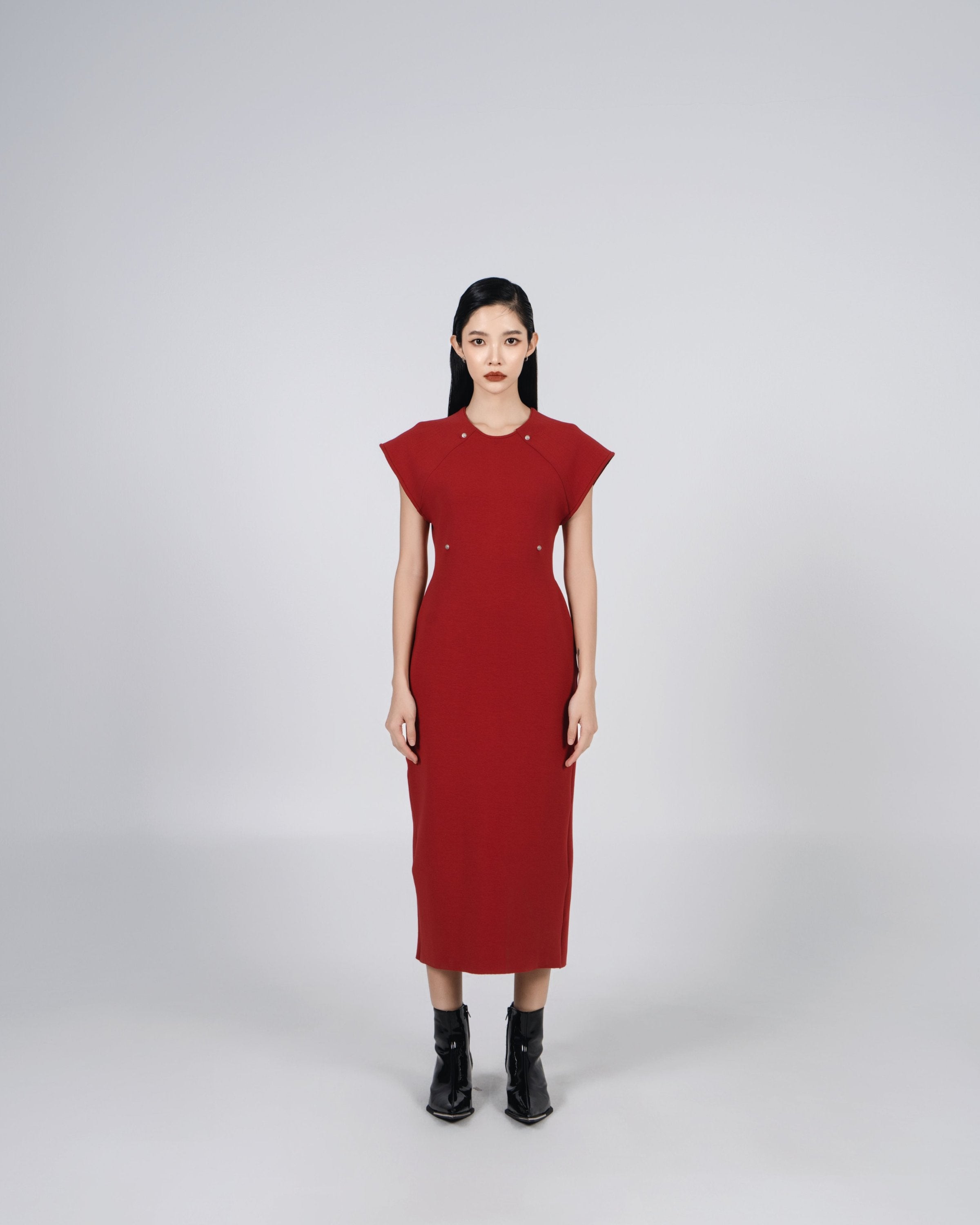 A-JANE CNY Ligeti Art Wear Patched Qipao Dress