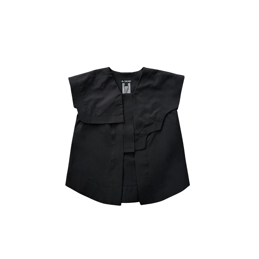 A-JANE Morp Asymmetrical Collar Art Shirt